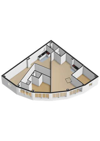 Floorplan - Zamenhofdreef 19A, 3562 JT Utrecht